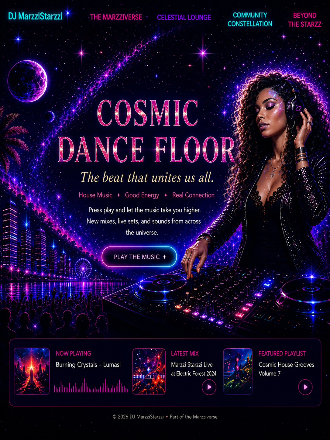 COSMIC DANCE FLOOR - DJ at controller
