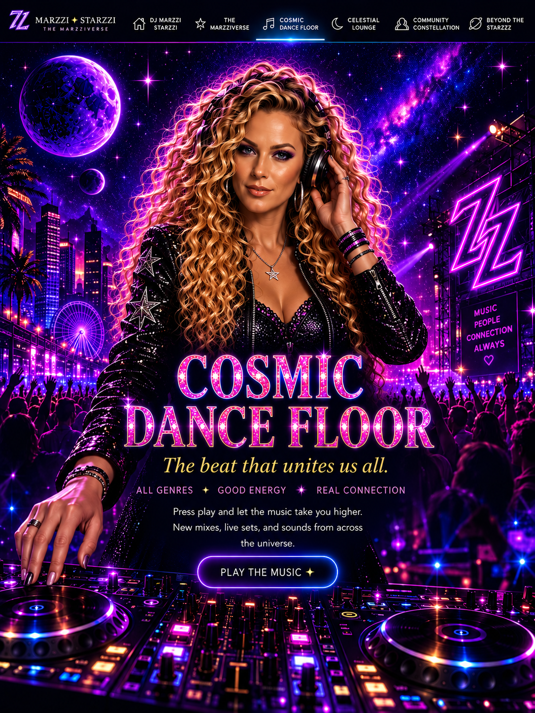 COSMIC DANCE FLOOR - DJ at controller